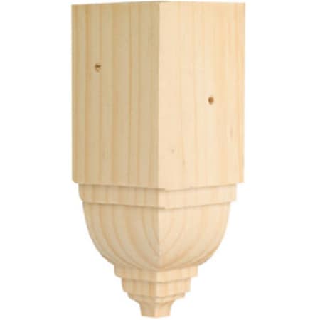 Waddell Mfg Co ICTB-52 6.75 x 3.25 x 3.25 in. Inside Crown Trim Pine Block Moulding 190626